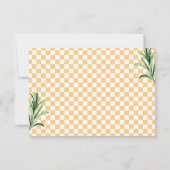 Liefde bij First Spritz Vrijgezellenfeest Sinaasap Bedankkaart (Achterkant)