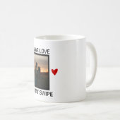 Liefde bij First Swipe Online Couple Valentijnsdag Koffiemok (Voorkant rechts)