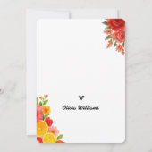 Liefde bij het eerste Spritz Citrus Oranje Vrijgez Kaart (Achterkant)