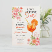 Liefde bij het eerste Vrijgezellenfeest van Spritz Kaart (Staand voorkant)