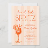 Liefde bij het eerste Vrijgezellenfeest van Spritz Kaart (Voorkant)