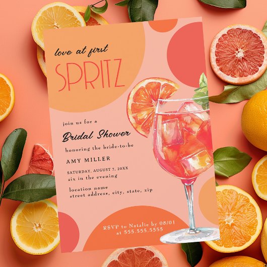 Liefde bij het eerste Vrijgezellenfeest van Spritz Kaart