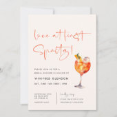 Liefde bij het eerste Vrijgezellenfeest van Spritz Kaart (Voorkant)