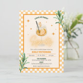 Liefde bij het eerste Vrijgezellenfeest van Spritz Kaart (Staand voorkant)