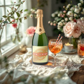 Liefde bij het eerste Vrijgezellenfeest van Spritz Sparkling Wijnetiket
