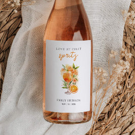 Liefde bij het eerste Vrijgezellenfeest van Spritz Wijn Etiket