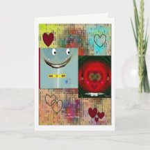 "Liefde bij Lege Kaart 5 x 7 Eerste van het