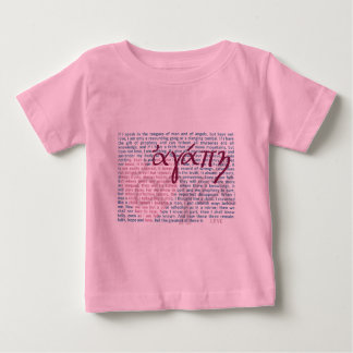 Liefde Bijbel Verse over Christelijk Baby Shirt