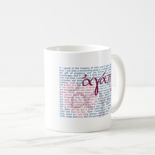 Liefde bijbel Verse over Christelijke Mok (Voorkant rechts)