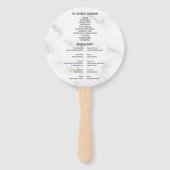 Liefde Bijbelse scripts Verse Ephesians 4:2 Marmer Handwaaier (Achterkant)