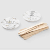 Liefde Bijbelse scripts Verse Ephesians 4:2 Marmer Handwaaier (Niet-gemonteerd)