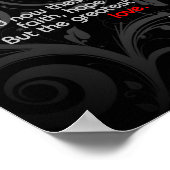 Liefde Bijbelse Verse, zwart/rood Poster (Hoek)