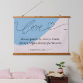 Liefde Bijbelvers Hangend Wandkleed (Slaapkamer)