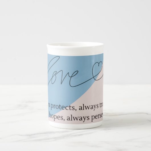 Liefde Bijbelvers Porselein Kop (Voorkant)