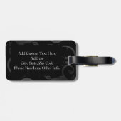 Liefde Bijbelvers, Zwart/Rood Bagagelabel (Achterkant horizontaal)