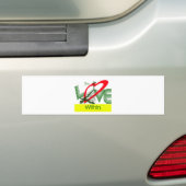 liefde binnen.jpg bumpersticker (Op auto)