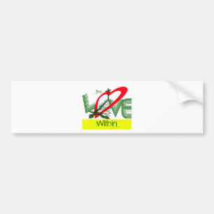 liefde binnen.jpg bumpersticker