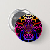 Liefde binnen_ ronde button 5,7 cm (Voorkant /achterkant)