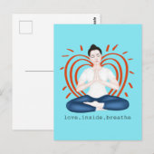 liefde. binnenkant. ademen briefkaart (Voorkant / Achterkant)