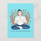 liefde. binnenkant. ademen briefkaart (Voorkant)