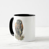 Liefde BISON BUFFALO, zo veel als ik Mok van citat (Voorkant links)