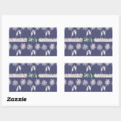 Liefde Blauw Baby shower kleuren Rechthoekige Sticker (Vel)