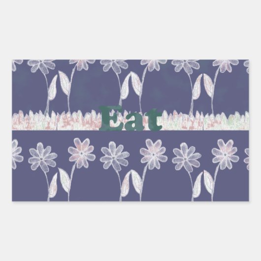 Liefde Blauw Baby shower kleuren Rechthoekige Sticker (Voorkant)