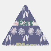 Liefde Blauw Baby shower kleuren Sticker (Voorkant)