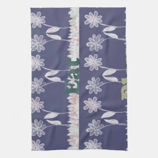 Liefde Blauw Baby shower kleuren Theedoek (Verticaal)