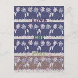 Liefde Blauwe Baby Shower Inspiratie Citaat kleur Uitnodiging Briefkaart