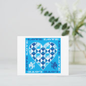 Liefde (Blauwe Diamant) Briefkaart (Staand voorkant)