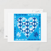 Liefde (Blauwe Diamant) Briefkaart (Voorkant / Achterkant)