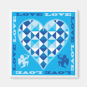 Liefde (Blauwe Diamant) Magneet