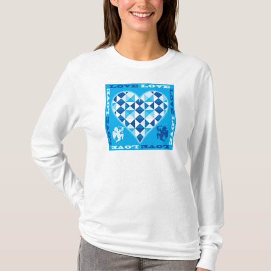 Liefde (Blauwe Diamant) T-shirt (Voorkant)