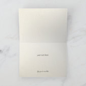 Liefde blijft Dandelion Corinthians 13 Bedankt noo Feestdagen Kaart (Binnen)