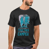 Liefde blijft samen na het parkeren van de Camper T-shirt (Voorkant)