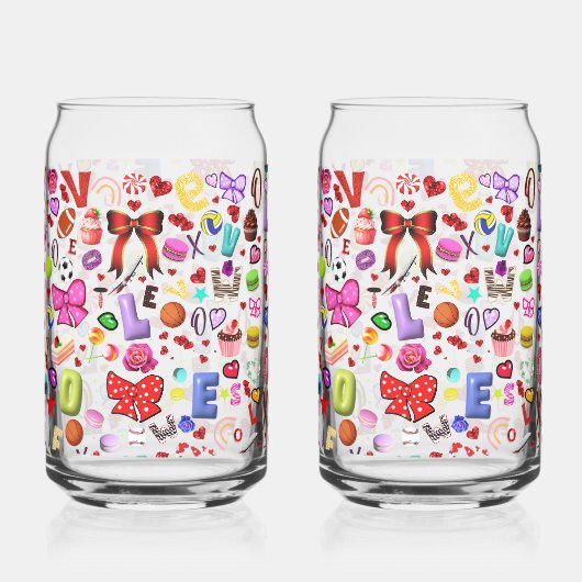 Liefde Blikvorm Glas (Voorkant)