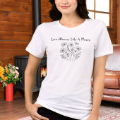 Liefde Bloeit Als Een Bloem Oudroze Ontwerp Tri-Blend Shirt