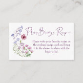 Liefde bloeit boho wildflower vrijgezellenfeest informatiekaartje (Voorkant)