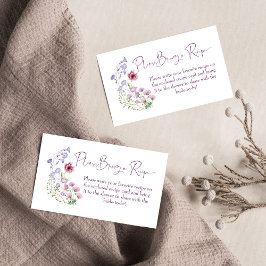 Liefde bloeit boho wildflower vrijgezellenfeest informatiekaartje