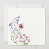 Liefde bloeit boho wildflower vrijgezellenfeest kaart (Achterkant)