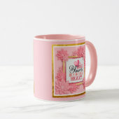 Liefde Bloeit In Een Moederhart Roze Bloemen Mok (Voorkant rechts)