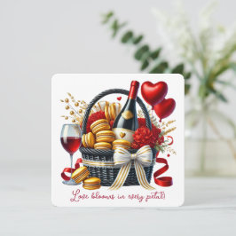 Liefde Bloeit in Elke Bloemblad - Valentijnskaart Bedankkaart