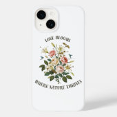 Liefde bloeit met Natuur Case-Mate iPhone Case (Achterkant)