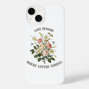Liefde bloeit met Natuur Case-Mate iPhone 14 Hoesje