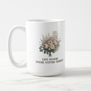 Liefde bloeit met Natuur Koffiemok