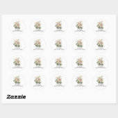 Liefde bloeit met Natuur Ronde Sticker (Vel)