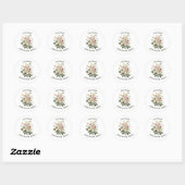 Liefde bloeit met Natuur Ronde Sticker (Vel)