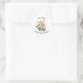 Liefde bloeit met Natuur Ronde Sticker (Tas)