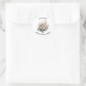 Liefde bloeit met Natuur Ronde Sticker (Tas)